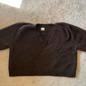 Babaa no 29 V Neck Wool Sweater
